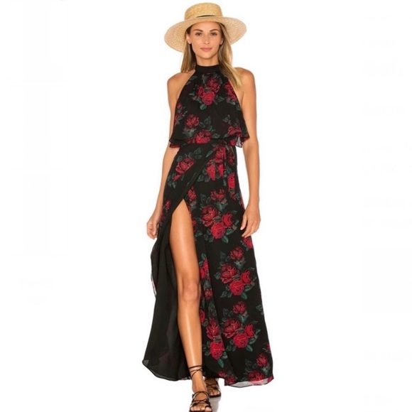 NEW LOVERS + FRIENDS REVOLVE FLORAL PRINT MAXI DRESS - Picture 1 of 7